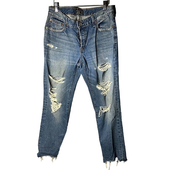 Abercrombie & Fitch Denim - 𝅺abercrombie & Fitch Ames Low Rise Slim Boyfriend Size 28